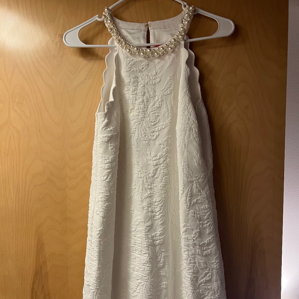 White Short Lily Pulitzer Shift Dress